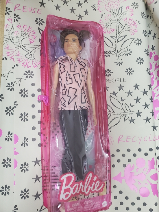 Barbie Other - Barbie Fashion Doll #193 in Pink Graphic Top and Black Pants